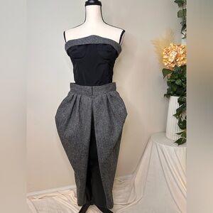 Maison Margiela Herringbone Coating Dress IT 44 (US 8) Never Worn